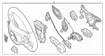 46093009E38 - : Steering Wheel                           for Mercedes-Benz Image