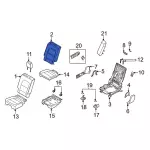 LJ6Z7866800A - : Seat Back Pad for Ford: Escape Image