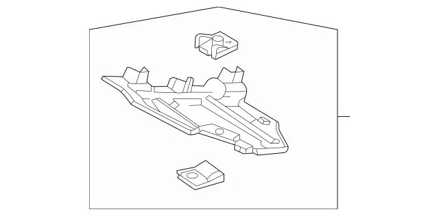 1675202800 - Chassis Sheet Metal/Air Intake: Cover, Engine Comp. Lower for Mercedes-Benz: GLS450, GLS580, GLS63 AMG, Maybach GLS600 Image image