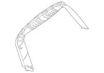 21274000718N96 - : Upper Trim for Mercedes-Benz Image