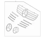 20988001237246 - Body: Grille Assembly for Mercedes-Benz Image
