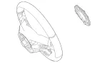46087131B81 - Steering: Steering Wheel for Mercedes-Benz Image