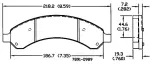 13054369 - Brake: Disc Brake Pad Set for Chevrolet: Express 3500 | GMC: Savana 3500 Image