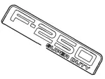 8C3Z16720D - Body: Nameplate for Ford: F-250 Super Duty Image