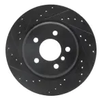 63331104L - : DFC Brake Rotor - Drilled and Slotted - Black for DYNAMIC FRICTION Image