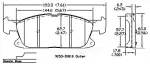 13054306 - : Disc Brake Pad Set for Ford: Edge, Fusion | Lincoln: Continental, MKX, MKZ, Nautilus Image