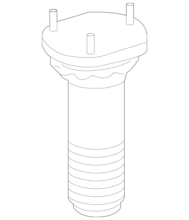 2513200026 - Suspension: Shock Mount for Mercedes-Benz Image