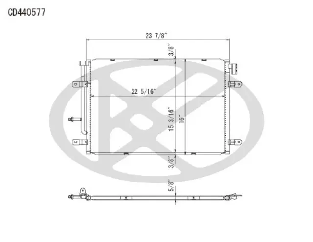 CD440577 - Air Conditioning &amp; Heat: Koyorad A/C Condenser for Koyo Image