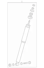 1703200031 - Suspension: Shock for Mercedes-Benz: SLK 230 Image image