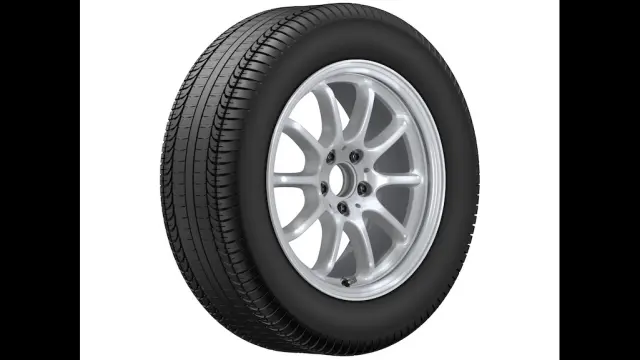 21440121007X45 - Wheels: 10-Spoke Wheel, 7, 5 J X 17 Et 30 for Mercedes-Benz: E 350, E 450, E 53 AMG&amp;reg;, EQB 250+, EQB 300, EQB 350, EQE 350, EQE 350 SUV, EQE 350+, EQE 350+ SUV, EQE 500, EQE 500 SUV, EQE AMG&amp;reg;, EQE SUV AMG&amp;reg;, EQS 450, EQS 450 SUV, EQS 450+, EQS 450+ SUV, EQS 580, EQS 580 SUV, EQS AMG&amp;reg;, eSprinter Image