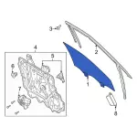 LB5Z7821411A - Body: Door Glass for Ford: Explorer Image