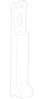 46369037269045 - Body: Center Pillar Trim for Mercedes-Benz Image