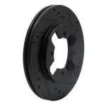63367074R - : DFC Brake Rotor - Drilled and Slotted - Black for DYNAMIC FRICTION Image