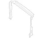 2325003400 - Cooling/Auxiliary Heating: Air Duct Segment for Mercedes-Benz: AMG GT 43, AMG GT 55, AMG GT 63 Pro, SL43 AMG, SL55 AMG, SL63 AMG, SL63 AMG S E Performance Image
