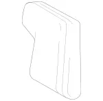 23892050018U73 - Body: Seat Back Cover for Mercedes-Benz Image