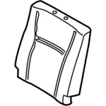FL3Z1866800B - Body: Seat Back Pad for Ford: F-150 Image