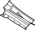 668107S610 - Body: Cowl Grille for INFINITI: QX56 Image