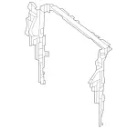 2125054430 - Radiator: Air Ducting for Radiator for Mercedes-Benz Image