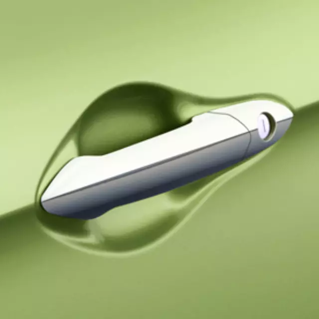 Door Handles, Front, Chrome - GM (42417263)