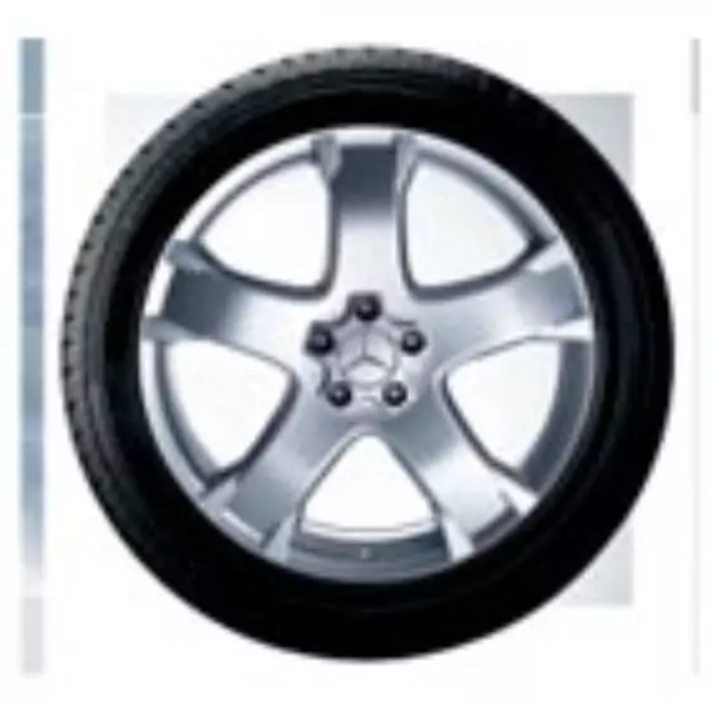 66474210 - Wheels: Wheel Alloy Tyndarides (20 Inch) 5-Spoke - Sterling Silver for Mercedes-Benz Image