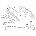 LB5Z16B990A - : Front Weather-Strip for Ford: Explorer, Police Interceptor Utility Image