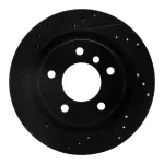 63331088L - : DFC Brake Rotor - Drilled and Slotted - Black for DYNAMIC FRICTION Image