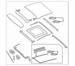 25378034001C51 - Body: Sunroof Assembly for Mercedes-Benz Image