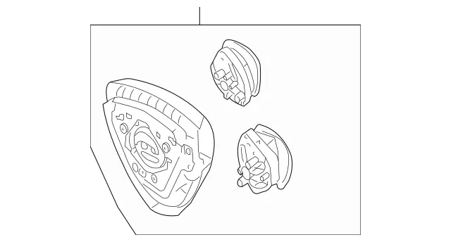 2308602402649116 - Electrical: Driver Air Bag for Mercedes-Benz Image