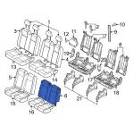 CK4Z9966801V - : Seat Back Pad for Ford: Transit-150, Transit-250, Transit-350, Transit-350 HD Image