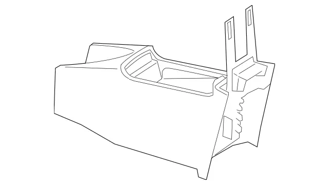 17168014109D53 - Body: Console for Mercedes-Benz Image