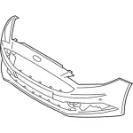 HS7Z17D957CBPTM - Body: Bumper Cover for Ford: Fusion Image