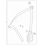 2908601500 - Driver Seat: Seat Belt for Mercedes-Benz Image