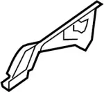 641101BA0A - Body: Apron Reinforced for INFINITI: EX35, EX37, QX50 Image