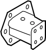 852114GA0A - Body: Bumper Bracket for INFINITI: Q50 Image