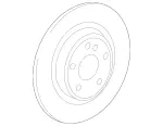 247423031207 - Brake System: Brake Disc, Unventilated for Mercedes-Benz: 180A, 180b, 220a, A220, CLA250, CLA35 AMG, CLA45 AMG, CLA45 AMG S, EQB 250+, EQB 300, EQB 350, GLA250, GLA35 AMG, GLA45 AMG, GLB250, GLB35 AMG Image