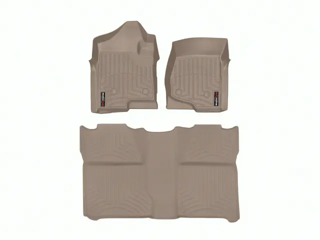 4513061450660 - Accessories: Front &amp; Rear Tan FloorLiner™ DigitalFit® for WeatherTech Image