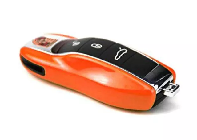 971044801M2A - Interior: 2020-2023 Porsche - Painted Vehicle Key Cap - Lava Orange for Porsche: 911, Cayenne, Taycan Image