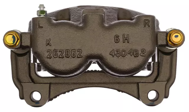 Front Driver Side Disc Brake Caliper Assembly with Ceramic Pads (Loaded Non-Coated), Remanufactured - GM (19366062)