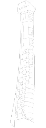 90669202007J69 - : Center Pillar Trim for Mercedes-Benz Image
