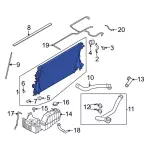 LC3Z8005C - Cooling System: Radiator for Ford: F-250 Super Duty, F-350 Super Duty, F-450 Super Duty, F-550 Super Duty Image