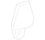 9063110561 - Body: Rear Bracket for Mercedes-Benz: Sprinter 2500, Sprinter 3500 Image
