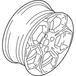 GN1Z1007G - : 2018-2021 Ford EcoSport - Wheel Alloy for Ford: EcoSport Image