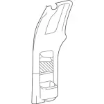 4L3Z1527407AAA - Body: Door Trim Panel for Ford: F-150 Image