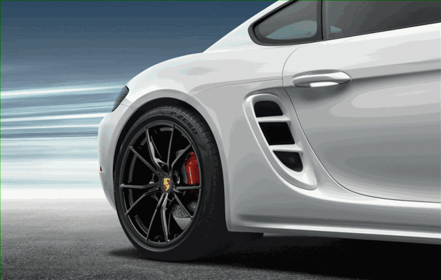 98204480030 - Exterior: 2017-2023 Porsche - Air Intakes In Rear Side Section - Paintable for Porsche: 718 Boxster, 718 Cayman Image