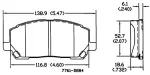 13050689 - : Disc Brake Pad Set for OmniParts Image