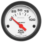 5727 - : GAUGE, OIL PRESSURE, 2 1/16", 100PSI, ELECTRIC, PHANTOM for AutoMeter Image