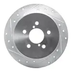 63113020L - : DFC Brake Rotor - Drilled and Slotted - Silver for DYNAMIC FRICTION Image
