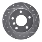 63131045R - : DFC Brake Rotor - Drilled and Slotted - Silver for DYNAMIC FRICTION Image