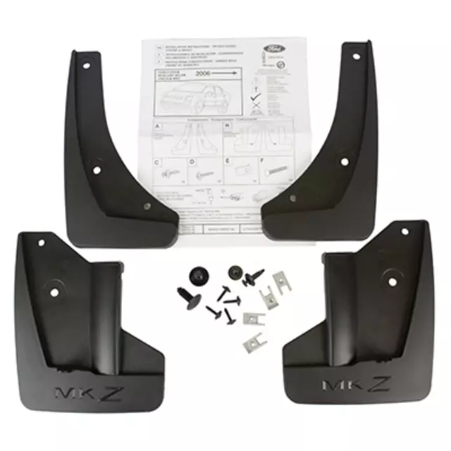 Splash Guards - Molded - 4-Pc Kit - Ford (7H6Z-16A550-AA)