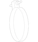 9953633 - : Catalytic Converter Clamp for Mercedes-Benz Image